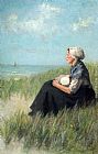 Mother and Child in the Dunes by David Adolf Constant Artz